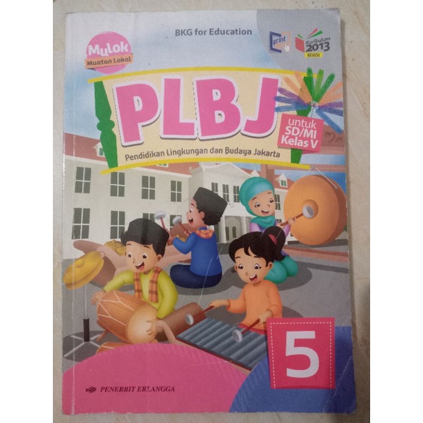 Buku PLBJ kelas 5 Erlangga Second/Bekas Original