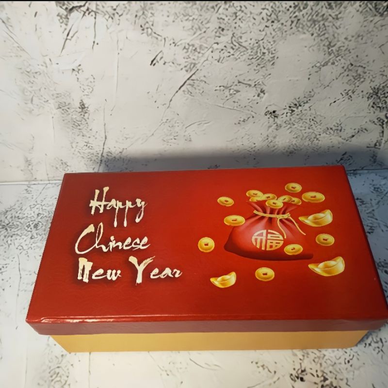 

box motif Imlek hardbox hampers