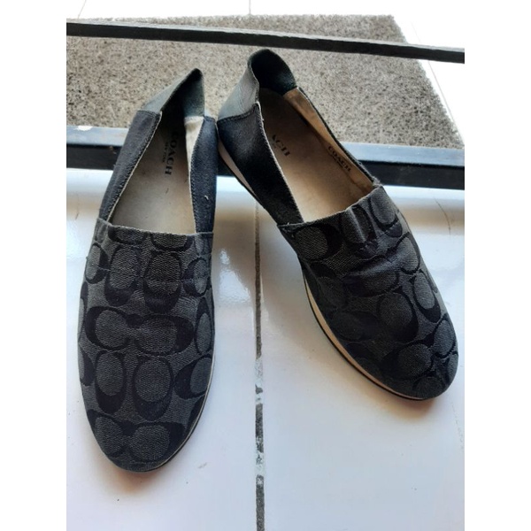 sepatu slip on coach preloved second