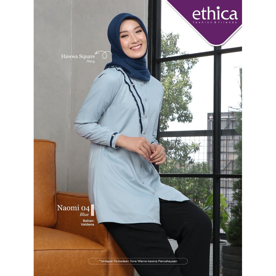 Tunik Naomi 04 Blue  ORI By ETHICA
