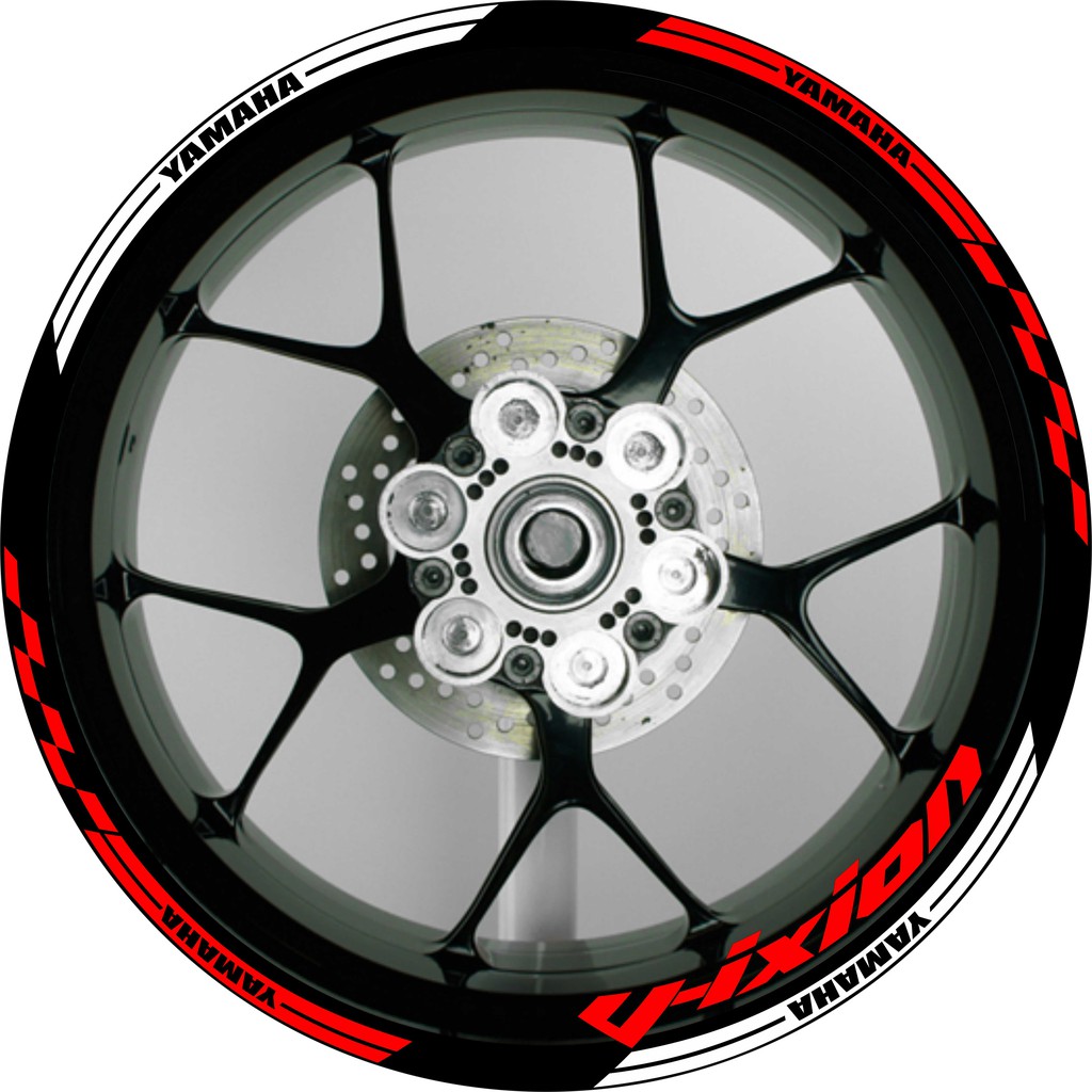 Stiker Velg Motor Yamaha Vixion NVL Uk Velg 17inch Shopee Indonesia