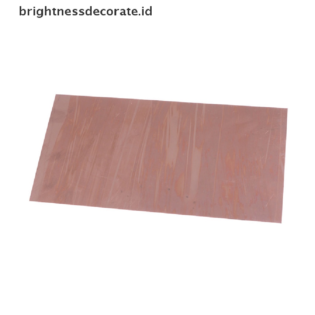 Pelat Logam Tembaga Murni 99.9% Ukuran 0.5mm X 200mm X100Mm