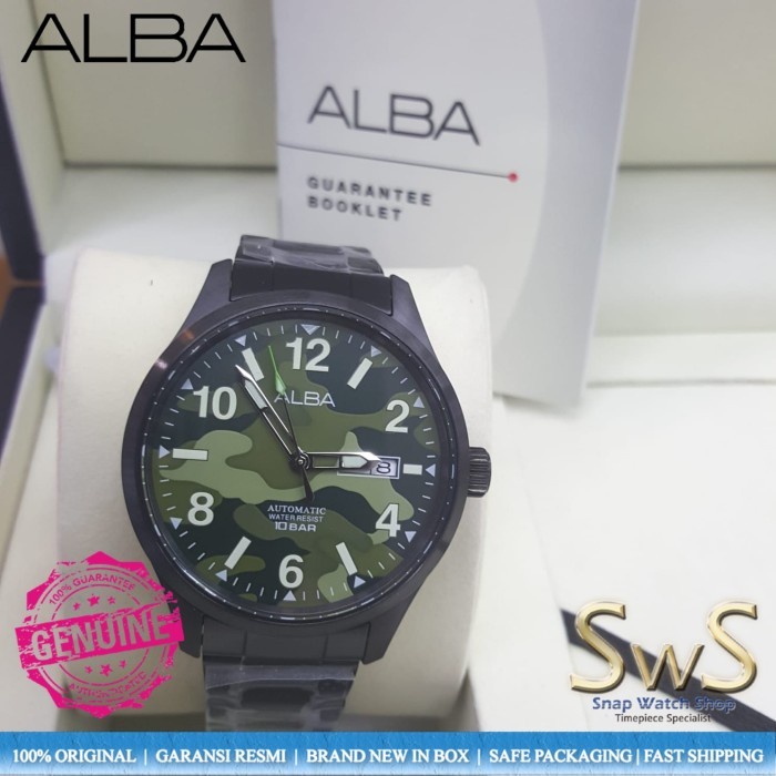 Jam Tangan Pria Alba Automatic AL4313X1 AL4313 42 mm Original Resmi