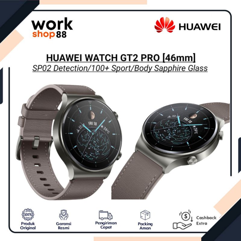 Baru HUAWEI Watch GT2 PRO 46mm - New Original Garansi Resmi - SpO2 | GPS + GLONASS | 100+ Mode Sport