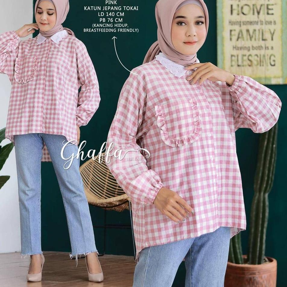 NAYLA KEMEJA - OVERSIZE - JUMBO FIT TO XXL  NAYLA - BISA COD