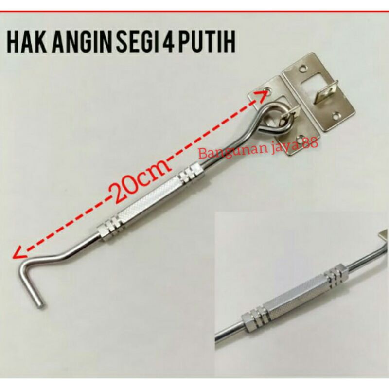 HAK ANGIN JENDELA 8IN SEGI/PENUNJANG JENDELA-CANTOLAN JENDELA