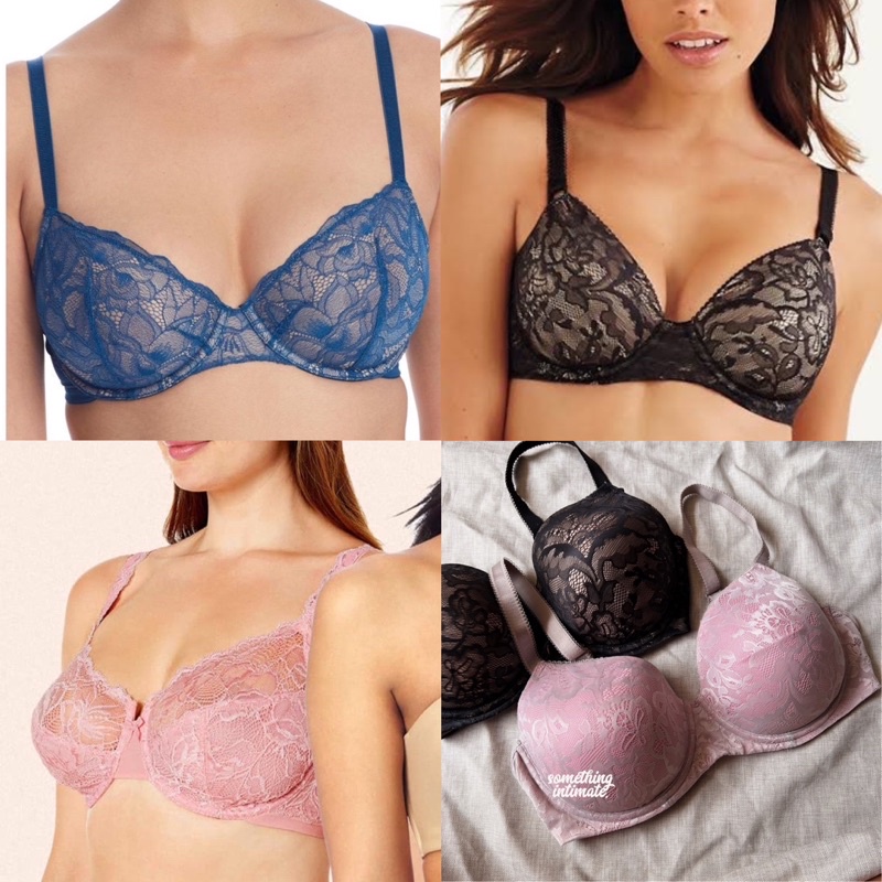 BIG SIZE - KOHL BALI Nearly Nude The Poppy Lace Desire Side Slimming Lightly Lined Bra / Big Size Ts