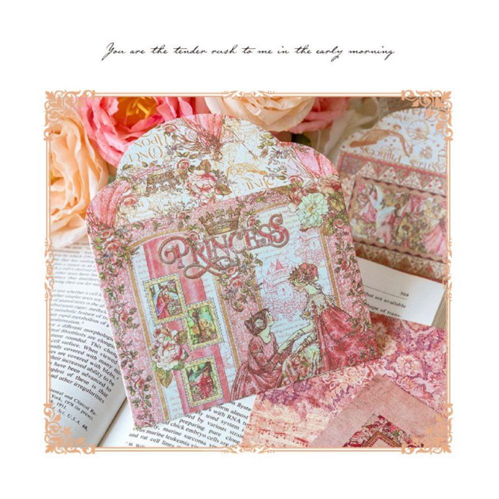 Agustina Amplop Dengan Sealing Stiker Bunga Vintage Scrapbooking Perlengkapan Kantor Undangan Ulang Tahun Notepads