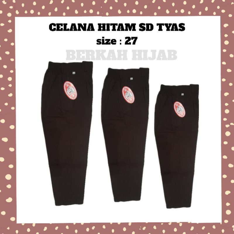 Celana panjang SD/ seragam sekolah/ celana hitam tyas