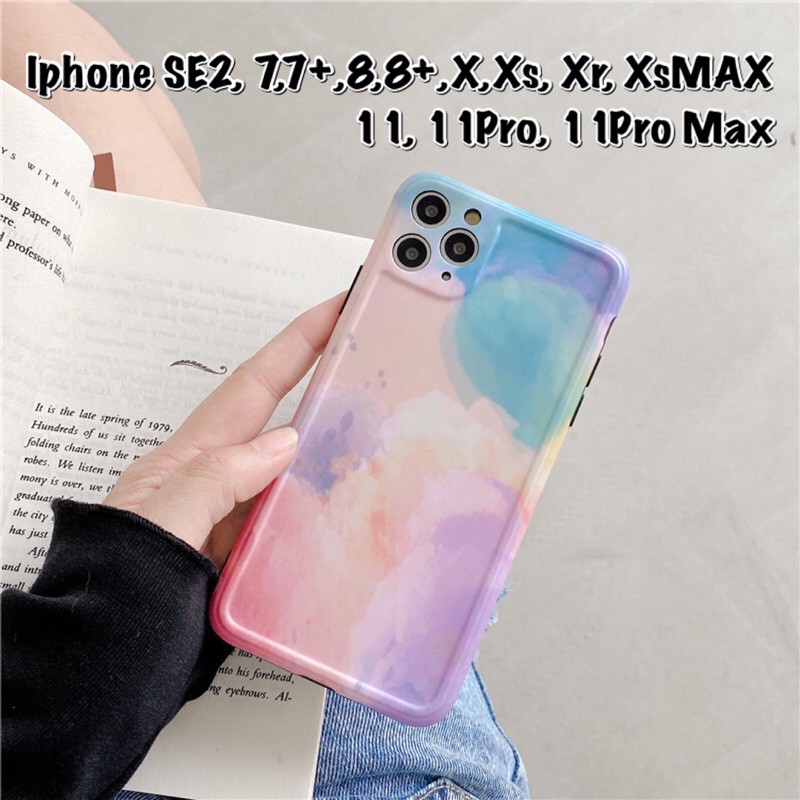 Water Paint Case Iphone SE2 7 7+ 8 8+ X Xs Xr XsMAX 11 11pro 11promax 11 pro max SE 2