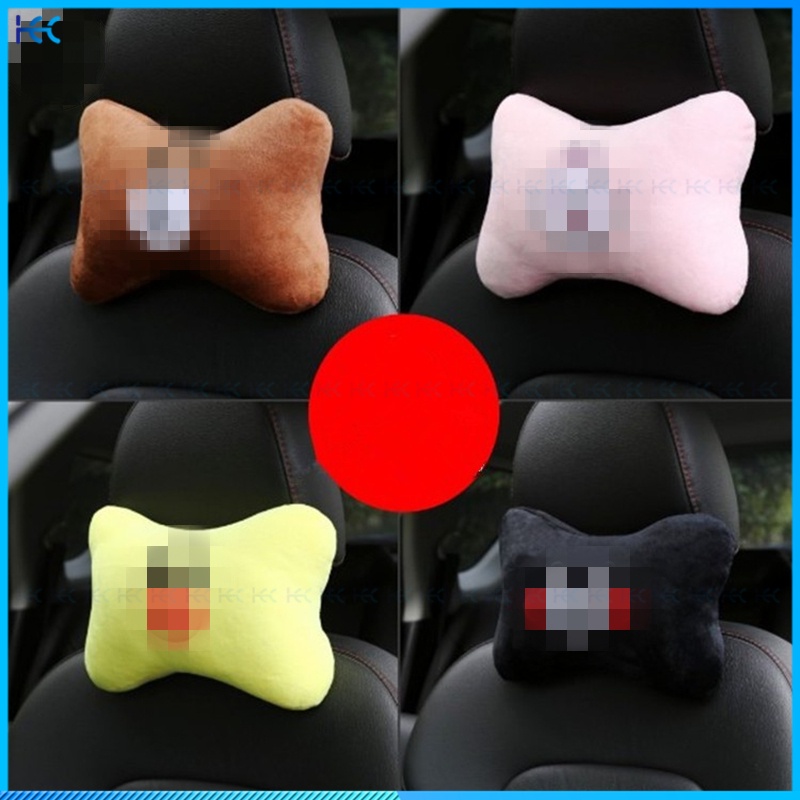 1pc Bantal Sandaran Kepalaleher Motif Kartun Untuk Kursi Mobil