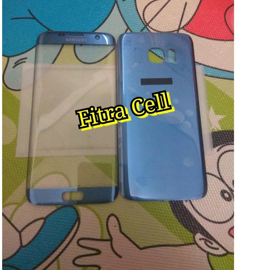 TOP PRODUK Kaca Depan Kaca Lcd Dan Back Door Tutup Belakang Tutup Kesing Samsung S7 EDGE G935 ORIGIN