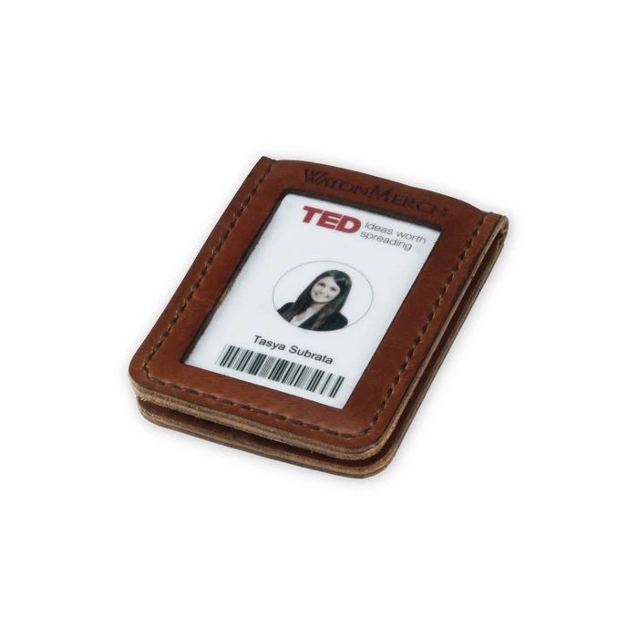 

Qazan II - ,Leather ID Card Magnet - Cokelat