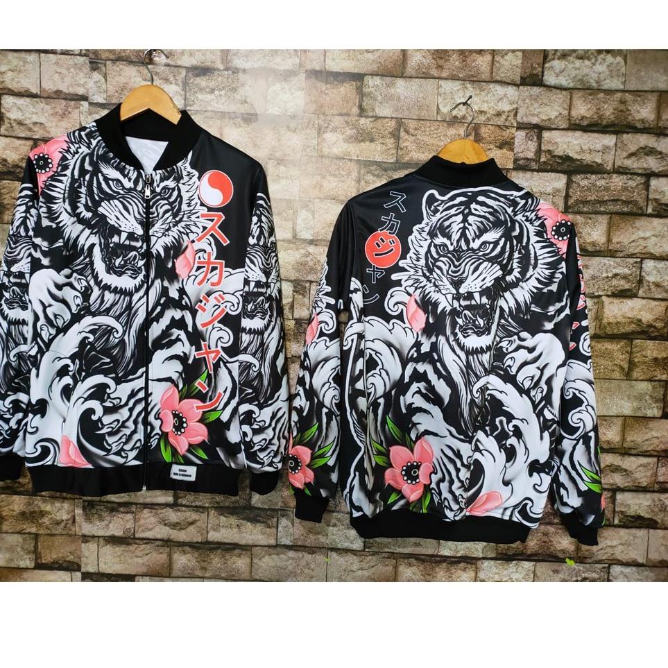 [PRODUK JS7HD] JAKET SUKAJAN YAKUZA JEPANG FULL PRINT DEWASA UNISEX SUKAZAN JAKETT T8T