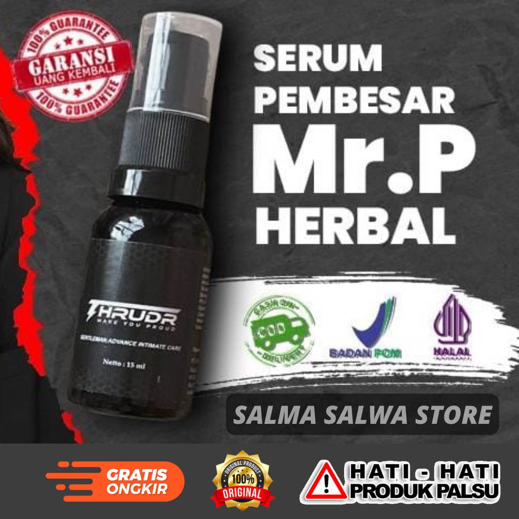 Serum Herbal Pembesar Alat Vital Pria Ampuh Bpom THRUDR Original Obat Oles Kuat Pria Tahan Lama