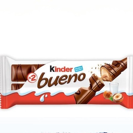 

Kinder Bueno Chocolate 43gr Wafer Lapis Coklat Isi milk and hazelnut