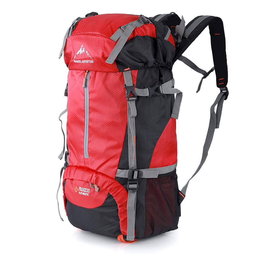 Justrue Lepus Tas Gunung 60 Liter Ransel Keril 60L Merah 120