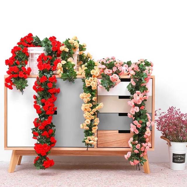 NM357 bunga rambat dekorasi rungan bunga artifisial bunga palsu-2