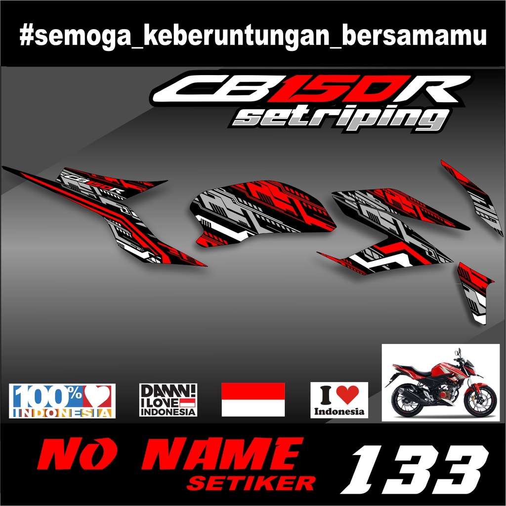 Striping CB150R / CB 150 R All New 2018 2019 (133) Variasi Sticker Stiker Skotlet Scotlite Motor LIST