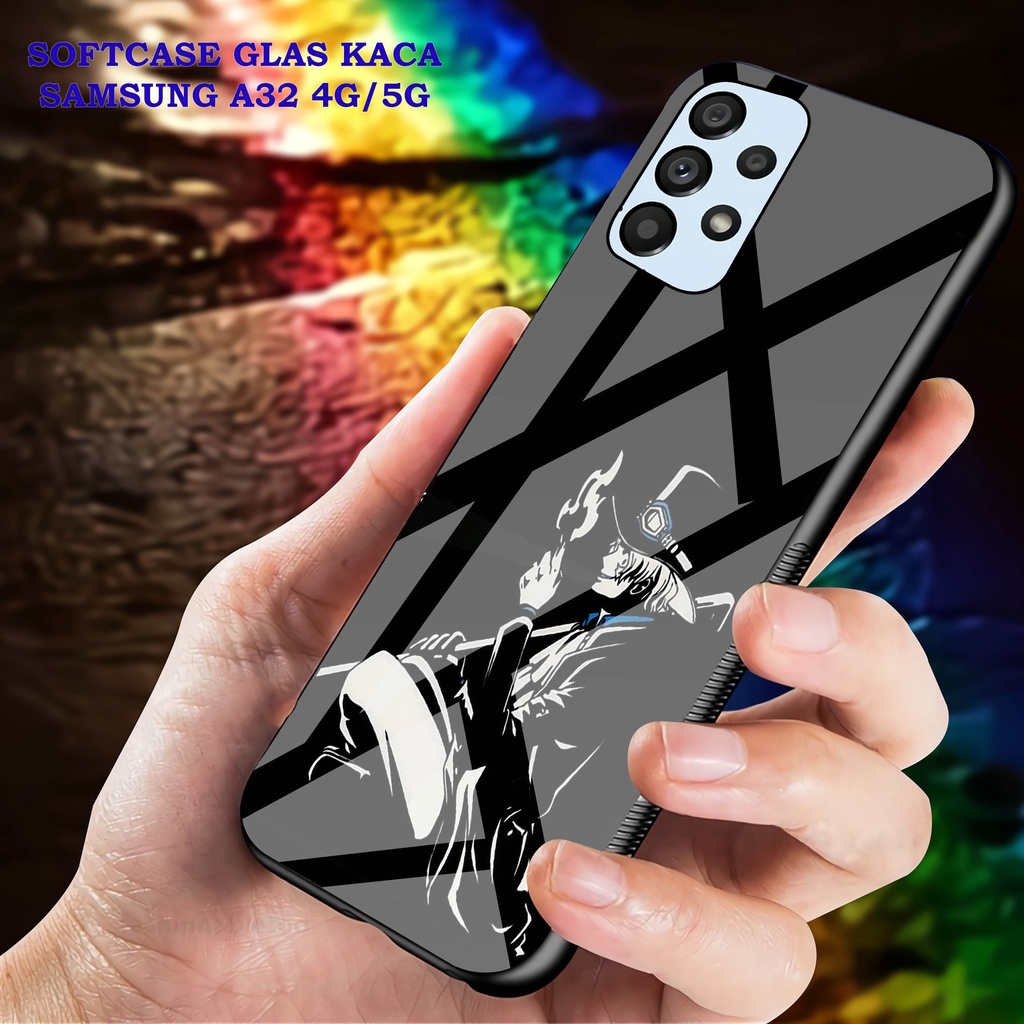 Softcase Glass Kaca SAMSUNG A32 [4G]- Case Hp Pelindung Handphone SAMSUNG A32 [5G] [ A20]