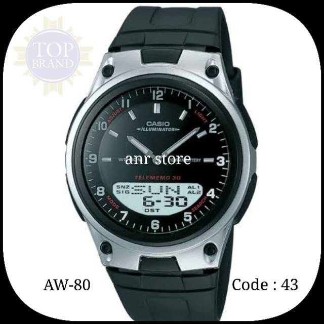 Tali Casio AW-80 AW-81 AW-82 AW80 AW81 AW82