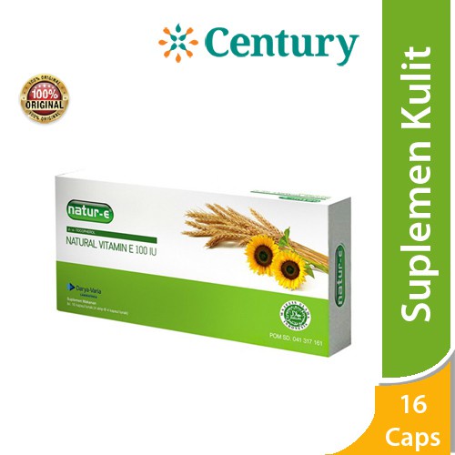 Natur E 16 Soft Capsul/Vitamin E/Suplemen Kulit/Suplemen Kecantikan/Vitamin Kecantikan