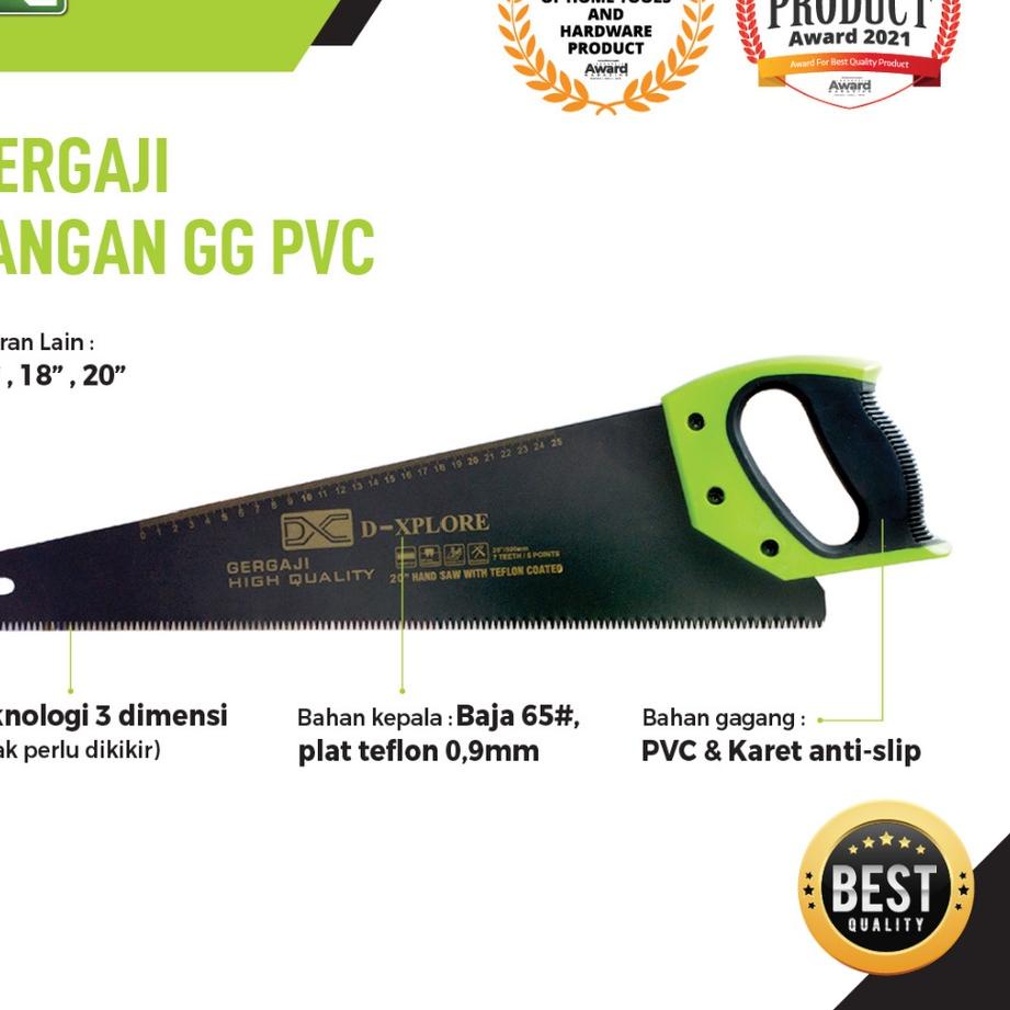 Siap Kirim.. GERGAJI TANGAN/ GERGAJI KAYU 18 INCH D-XPLORE