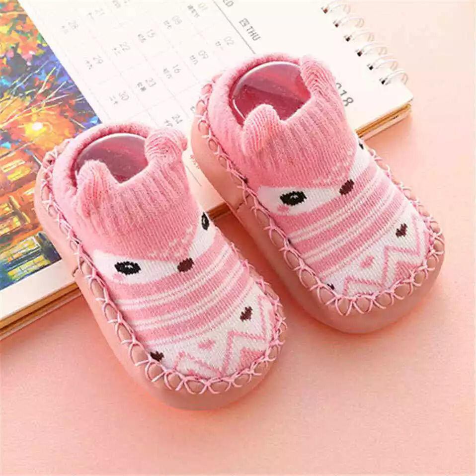 Sepatu bayi Moccasins / Kaos kaki anak Pattern Moccasins / Prewalker bayi