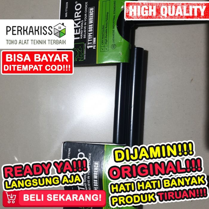 Paket Kunci T 17 Mm Dan 19 Mm Kunci Sok T Tekiro 17 & 19 Mm K535