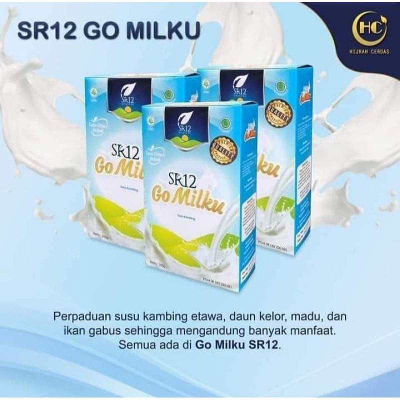 

GO MILKU SR12/SUSU KAMBING SR12 BPOM ORIGINAL/SUSU KAMBING ETAWA TERBAIK