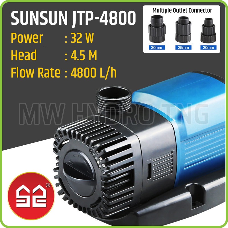 SUNSUN JTP-4800, Submersible Water Pump, Eco - Pompa Air Celup