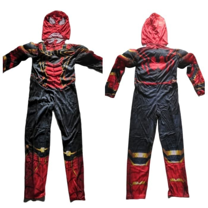 Kostum Import Otot Spiderman Anak Iron Spider Cosplay Ultah Busa Superhero Costume Ulang Tahun