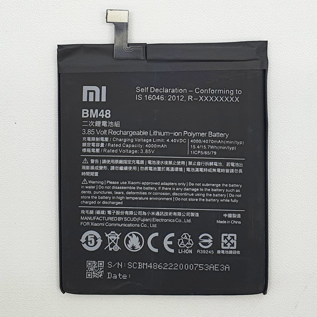 Baterai Xiaomi BM48 / BM 48 / Xiaomi Note 2 Original 100% Battery