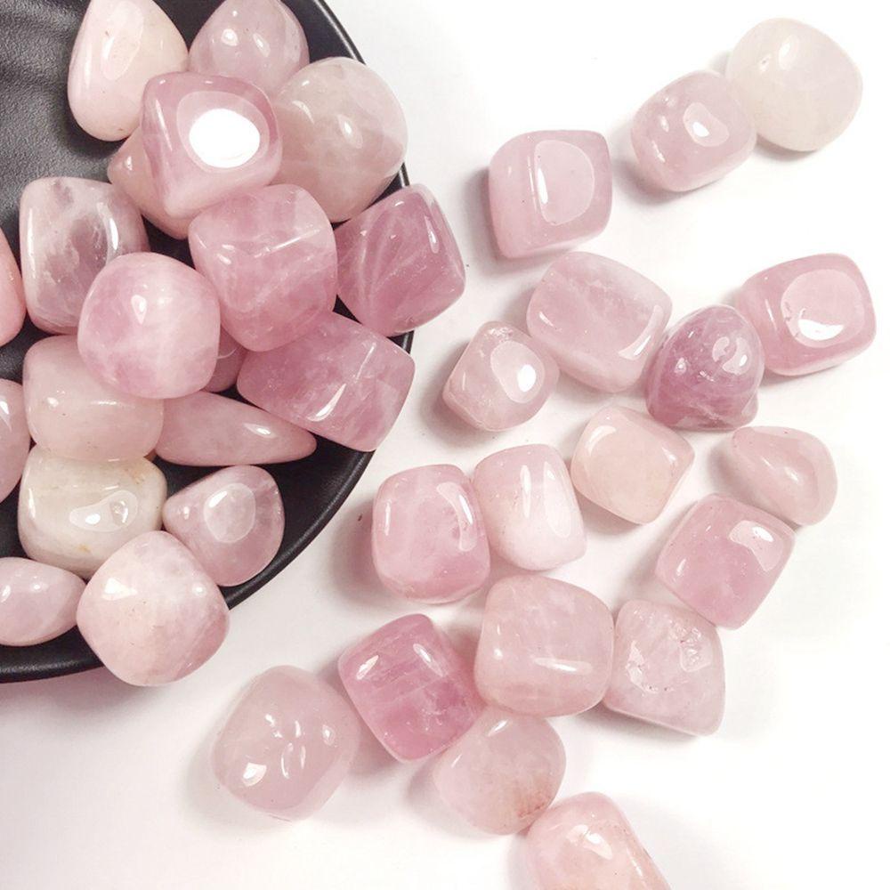 [Elegan] Rose Quartz 100g Batu Kristal Kerikil Spiritual Enery Generator Dekorasi Rumah Penyembuhan Kristal