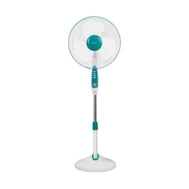 Kipas Angin Meja dan Berdiri Stand Fan Sanken FS-730 Hijau