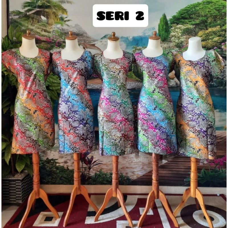 Daster batik lurus wanita murah santai harian