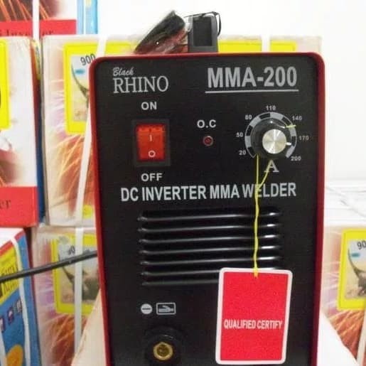 Mesin las inverter RHINO DC inverter travo las MMA 200 A
