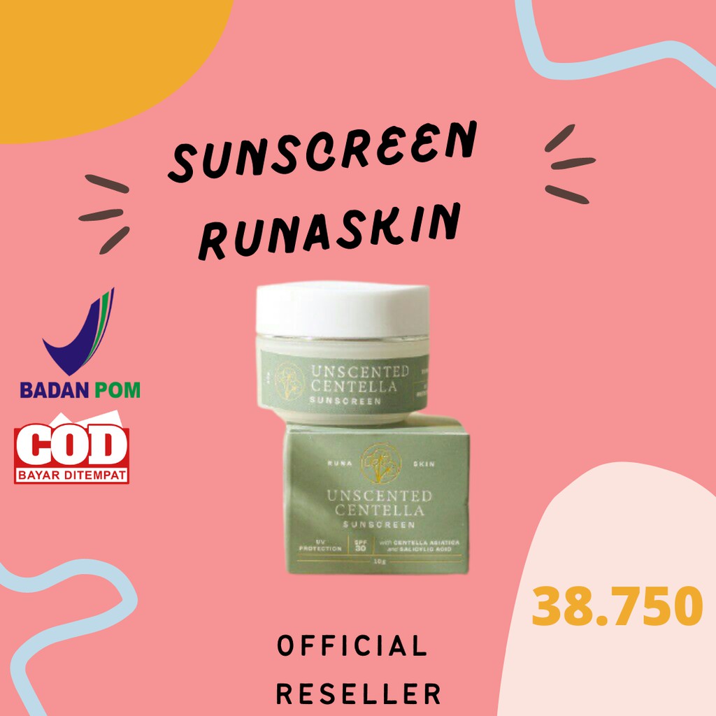 [READY] Reseller Resmi‼BPOM RUNASKIN UNSCENTED CENTELLA SUNSCREEN 10 GR