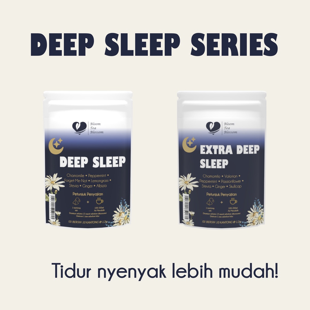 

GLARANADI - Teh Bunga Insomnia & Mempermudah Tidur Deep Sleep / Chamomile (Valerian Blend)