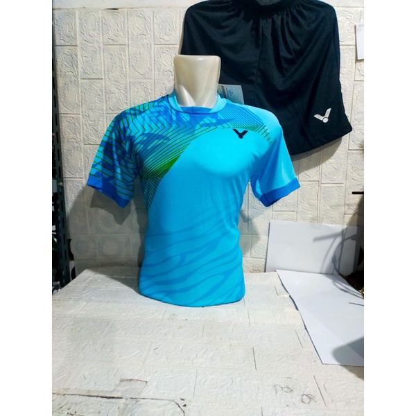 BAJU SETELAN BADMINTON DEWASA VICTOR V141/JERSEY BULUTANGKIS