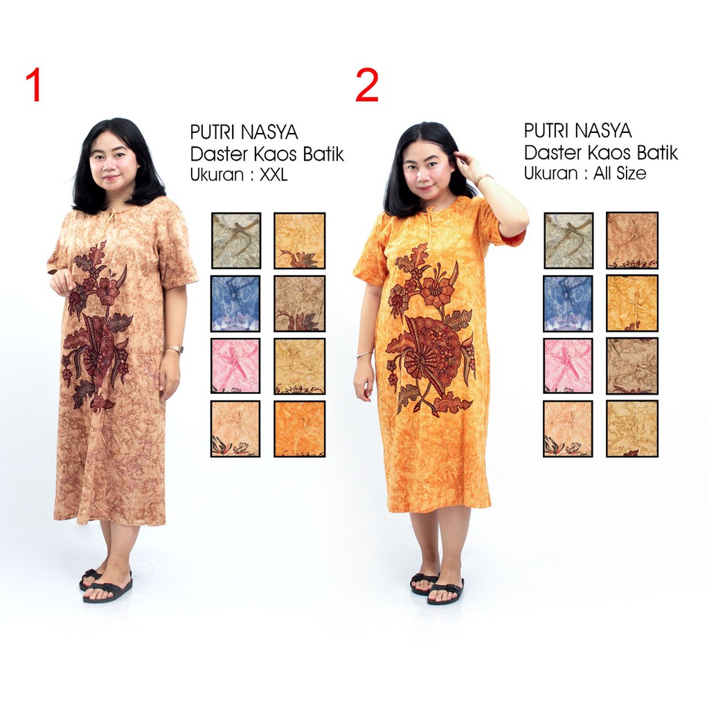 Daster Kaos Batik / Daster Murah / Daster Santai / Daster S fit to L / Daster Jumbo XXL