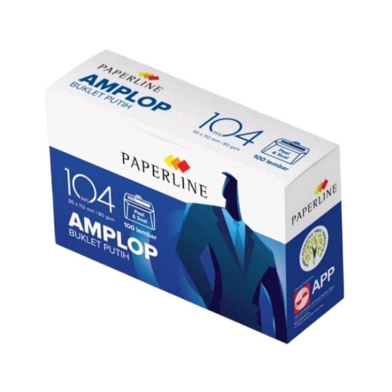 

Amplop Paperline 104 PPS - 1 pak (100 lembar)