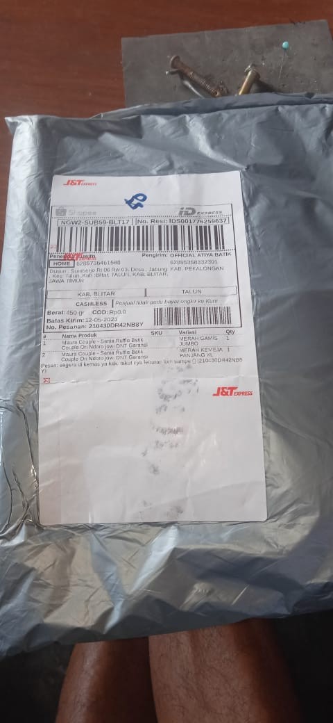 Maura Couple - Sania Ruffle Batik Couple Ori Ndoro Jowi Dnt Garansi