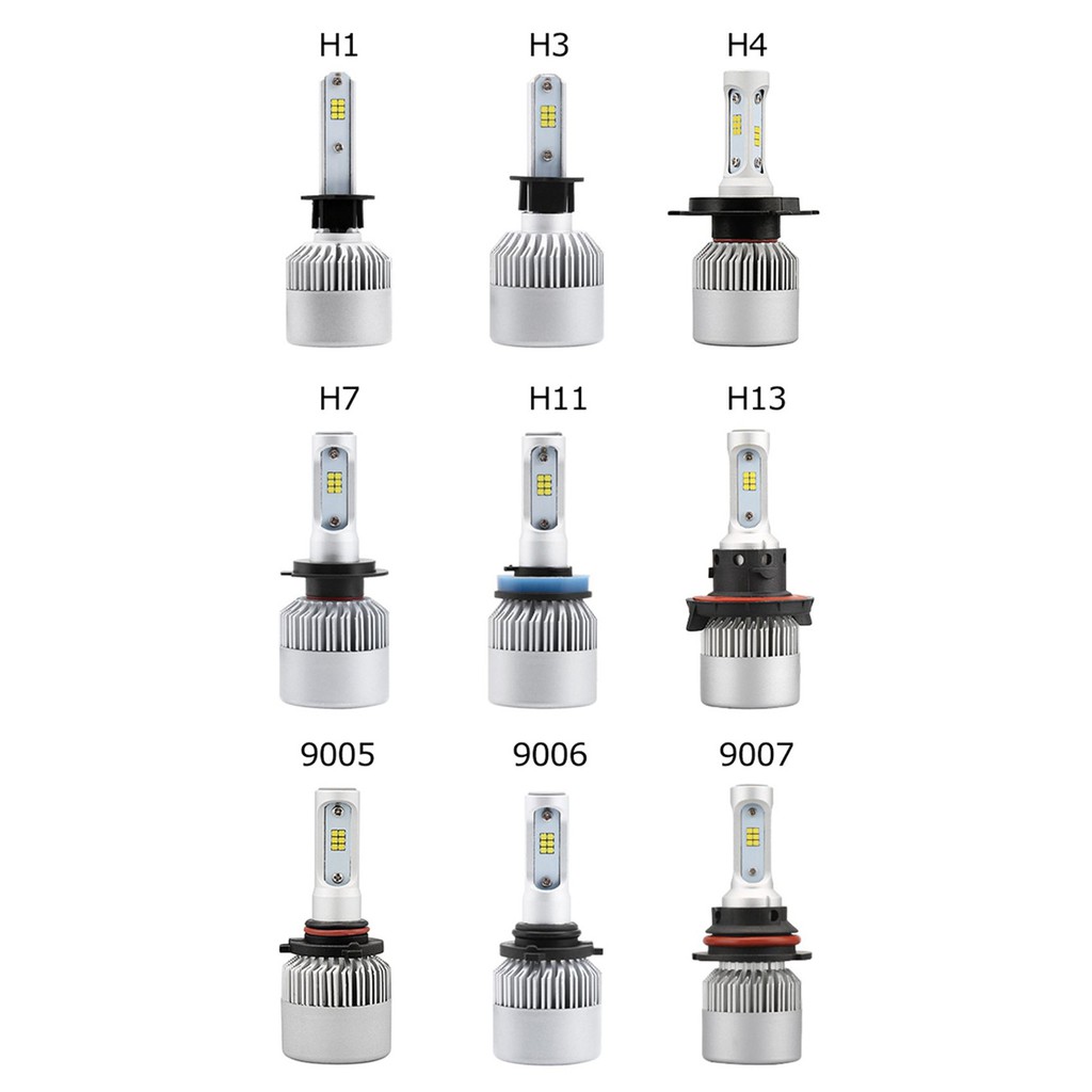 2PCS【In stock】CSP S2 LED Car H1 H3 H4 H7 H11 9005 9006 Headlight Bulbs Auto Headlamp