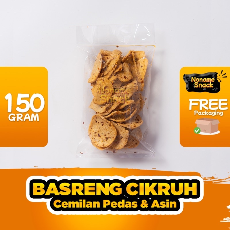 NoName Snack - Basreng Cikruh Pedas Grosir 100 Gr 150 Gr