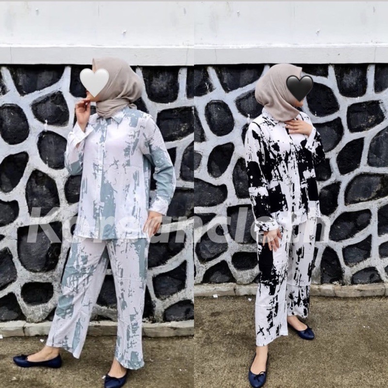 PIYAMA / BAJU TIDUR ABSTRAK RAYON TERMURAH