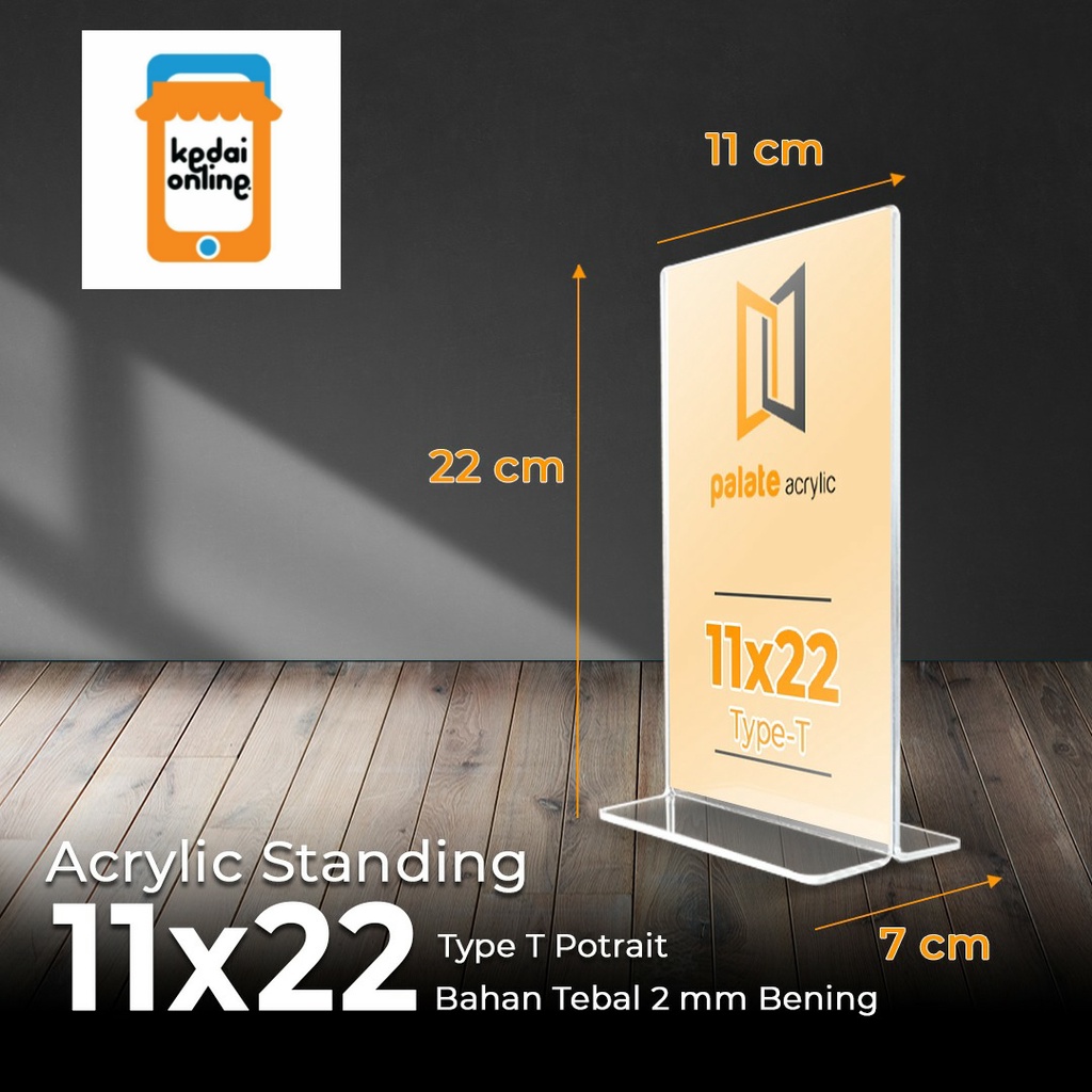 

acrylic tent holder 11 x 22 / akrilik tent card holder