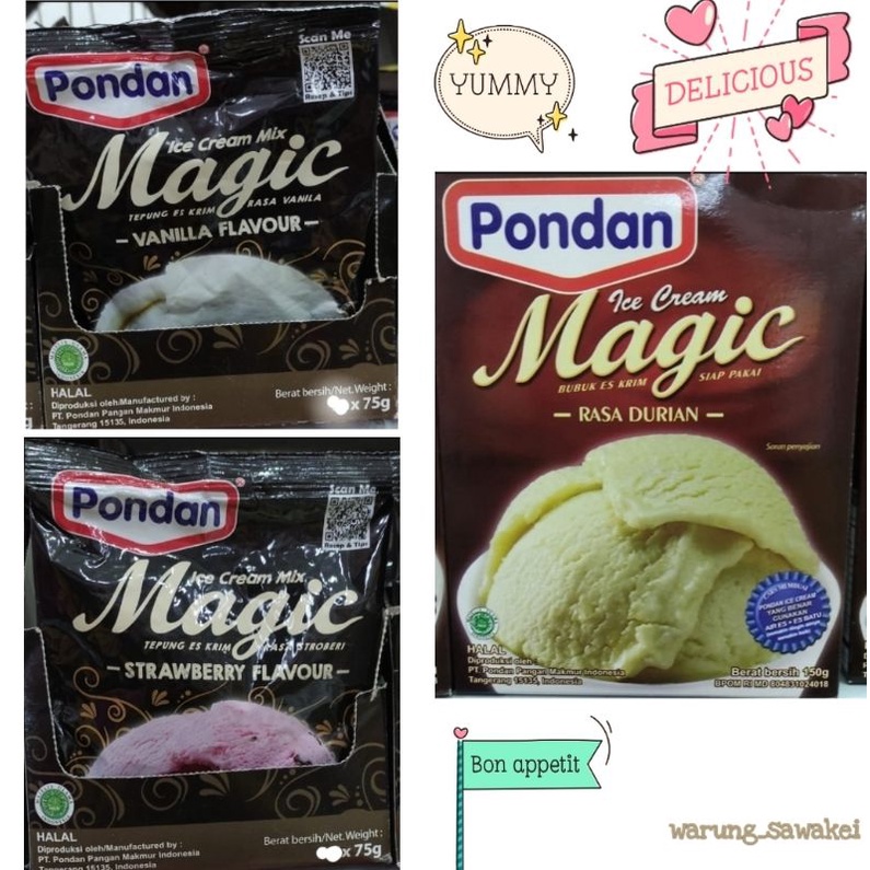 

Pondan Tepung Ice Cream