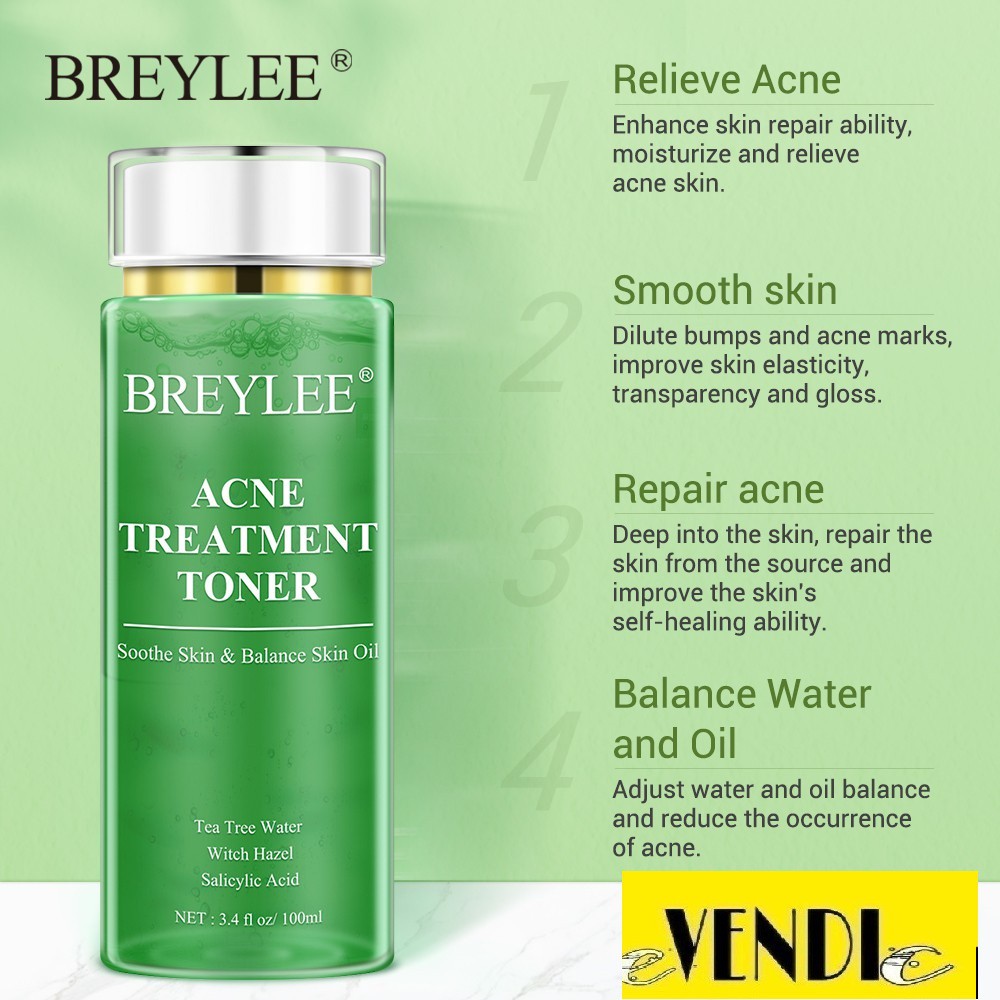 Breylee Toner wajah | acne 100 ml ready stock