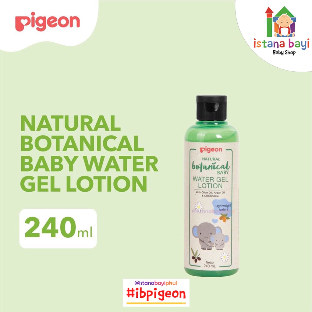 Pigeon Natural Botanical Baby Water Gel Lotion 240ml /Baby lotion/Hand body Lotion anak